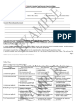 Example Rubric for Masters PhD