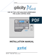 Installation Manual: One or Two Loop Analogue Addressable Fire Alarm Control Panel