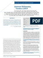 Cutaneous Melanoma,: NCCN Clinical Practice Guidelines in Oncology