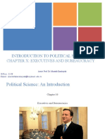 Introduction To Political Science: Chapter X: Executives and Bureaucracy