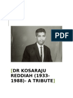 DR Kosaraju Reddiah - A Tribute - For Merge
