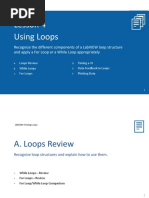 Lesson 04 - Using Loops