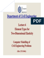 Lecture 6 Element Types For 2-D Elasticity
