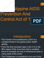 The Philippine AIDS Prevention and Control Act of 1998.1