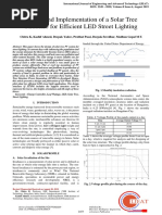 Design and Implementation of A Solar Tree Structure For Efficient LED Street Lighting