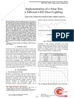 Design and Implementation of A Solar Tree Structure For Efficient LED Street Lighting