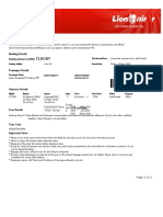 TLHGBV: Lion Air Eticket Itinerary / Receipt
