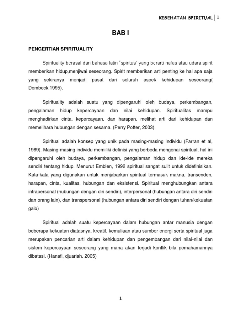 Psiko 2. Kesehatan - Spiritual PDF | PDF
