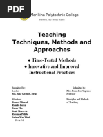 Teaching Techniques-Written Report