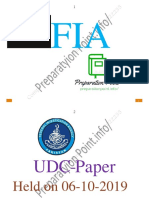 FIA UDC Paper by Preparation Point