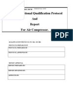 OPERATIONAL QUALIFICATION OF AIR COMPRESSOR - Pharmaceutical Guidance