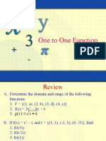 One - To - One Function and Inverse Functions