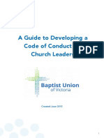 A Guide to Developing a Code of Conduct for Church Leaders