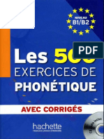 Les 500 Exercices de Phonetique B1 B2 PDF