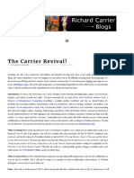 The Carrier Revival!: My Old Blogger Page