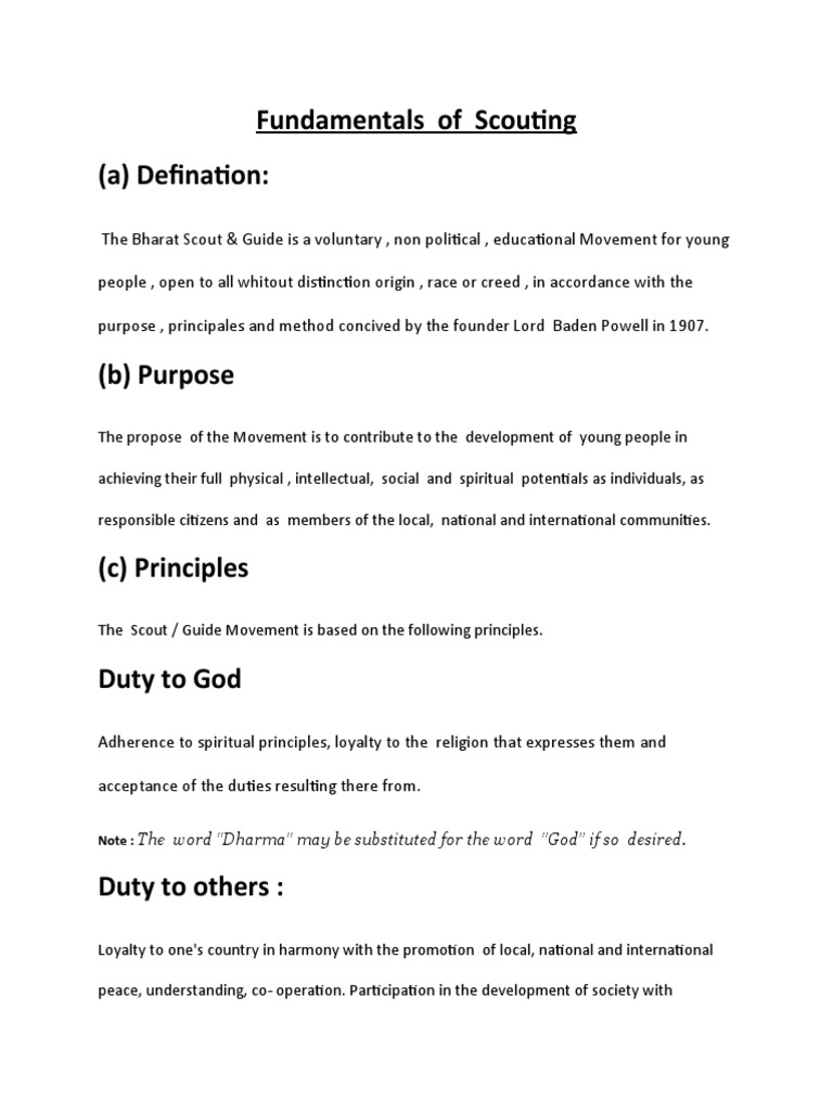Fundamentals of Scouting | PDF