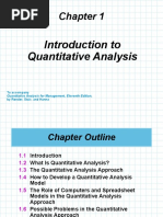 Introduction To Quantitative Analysis: To Accompany by Render, Stair, and Hanna