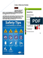 Fuel Precautions: CVC V