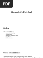 Lecture 11 - Solving Equations by Gauss Seidel Method