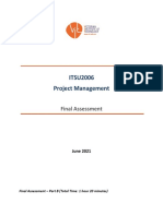 ITSU2006 Project Management: Final Assessment