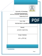 University of Technology: 3rd Year, II Semester, 2020-2021 Sanitary Engineering Lab. II Civil Engineering Department