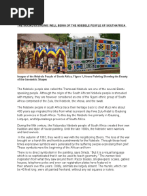 The Ndebele House Painting and Beading