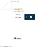 Condor XC-Mini Key Cutting Machine Manual