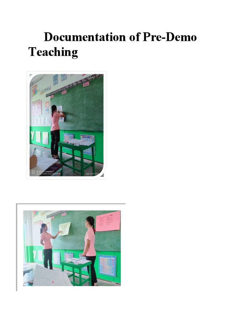Documentation of Pre-Demo Teaching | PDF