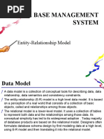 Data Base Management System: Entity-Relationship Model