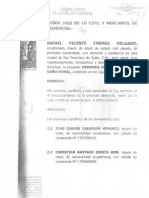 Demanda Rafael Correa vs. Autores de "El Gran Hermano"