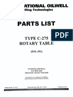 National C-275 Parts List