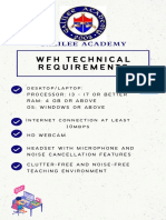 Galilee Academy: WFH Technical Requirements