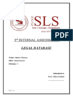 3 Internal Assessment: Legal Database
