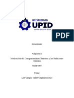 Analisis de Los Grupos en Las Organizaciones