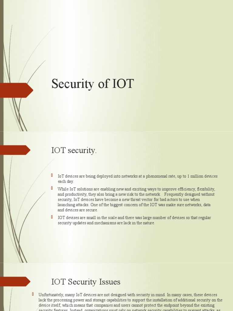 IOT Security | PDF | Ransomware | Internet Of Things