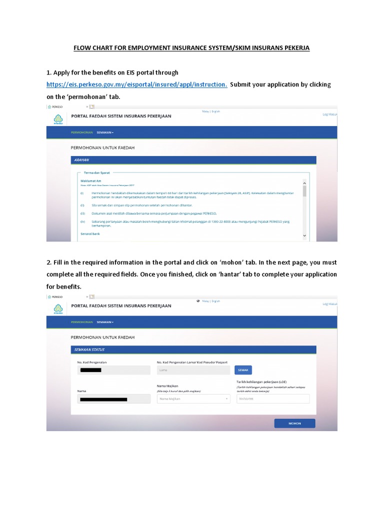 Flow Chart For Employment Insurance System Pdf