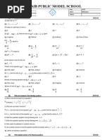 Laraib Public Model School: Choose The Correct Answer