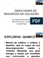 Consideraciones de Seguridad en Voladura