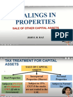 Dealings in Properties Sale of Capital Asset