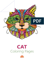 Cat Coloring Pages for Adult PDF