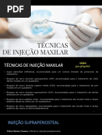 Técnicas de injeção maxilar 