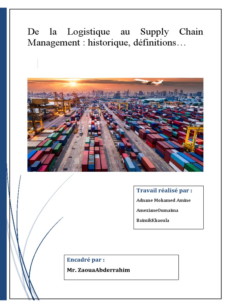 De la Logistique au Supply Chain Management | PDF | Logistique | Sociétés