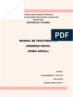 Manual de Trastorno de Ansiedad Social (Fobia Social)