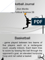 Basketball Journal: Jhon Morillo AB-Political Science 2B