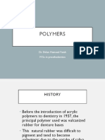 Polymers: Dr. Shilan Hameed Fatah M.SC in Prosthodontics