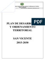 Plan de Desarrollo y Ordenamiento Territorial de San Vicente 2015-2030