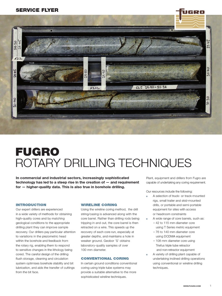 Rotary Drilling Techniques PDF Drilling Rig Oil Well