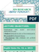 Action Research: Berf Format