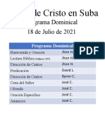 Programa Dominical 2021-07-18