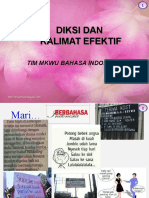 Pertemuan 3. Diksi Dan Kalimat Efektif